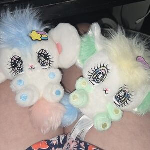 Pair Of Peropero Sparkles Plush: Melo & Rue